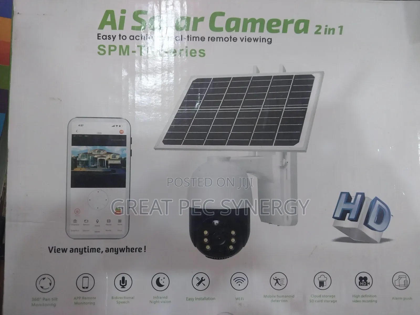 Ai Solar Camera 2 in 1 (Cctv With Solar Panel)