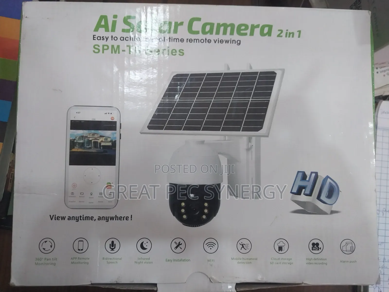 Ai Solar Camera 2 in 1 (Cctv With Solar Panel)