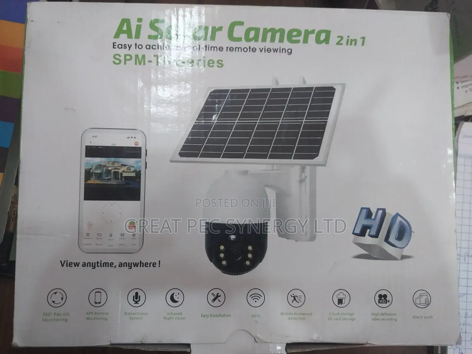 Ai Solar Camera 2 in 1 (Cctv With Solar Panel)