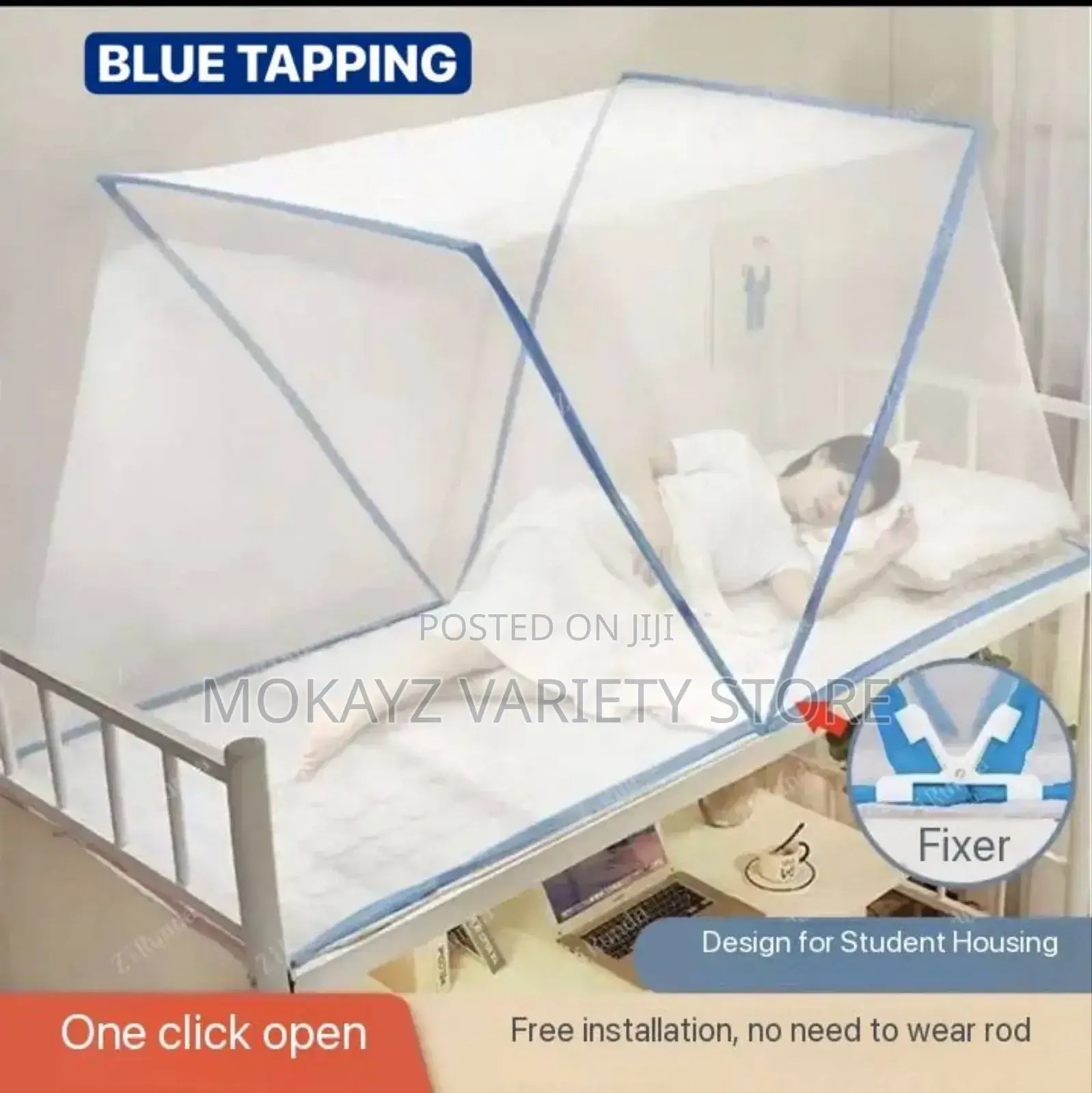 6by6 Bottomless Unscrewing Folding Portable Mosquito Net
