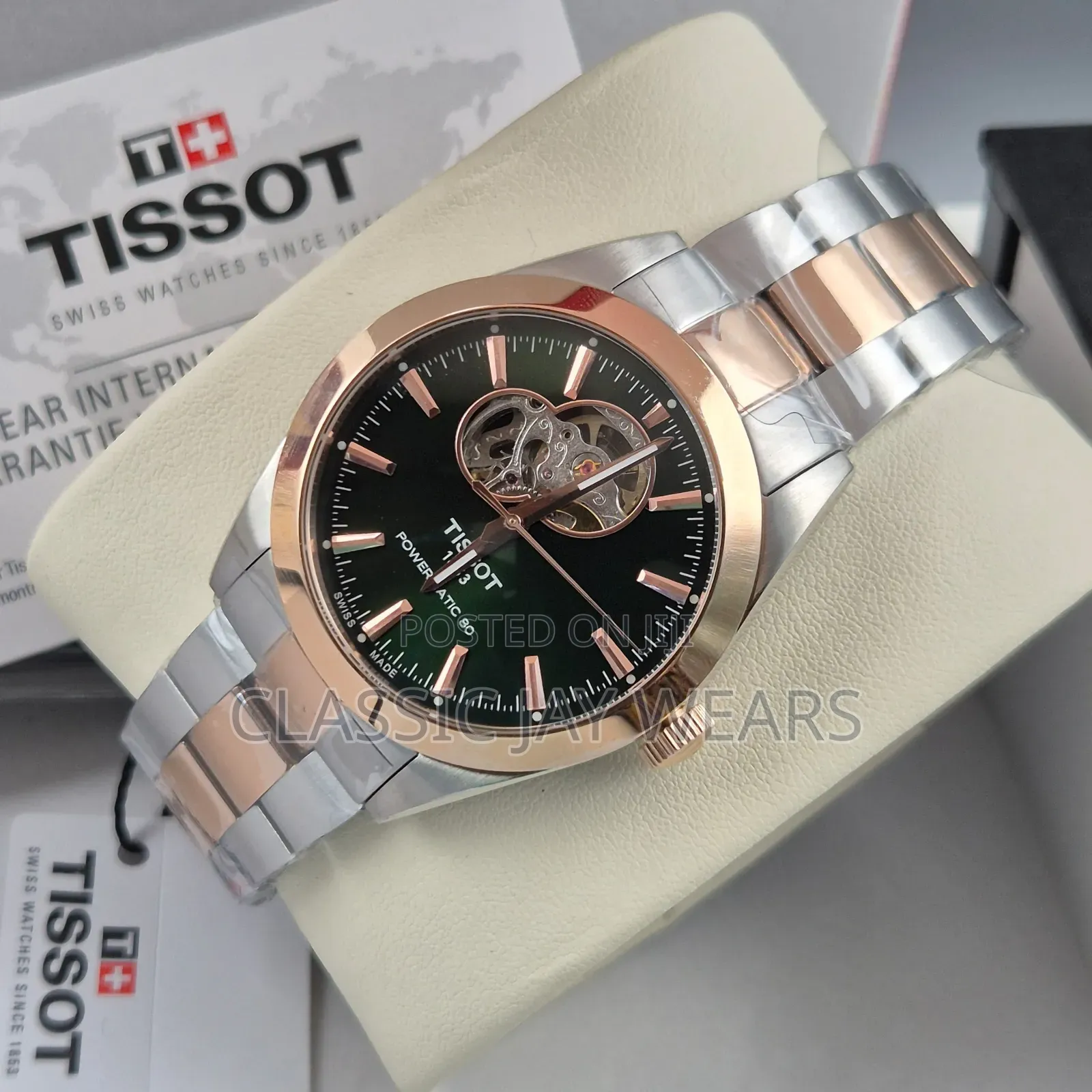 Automatic Tissot Chain Transparent Watch
