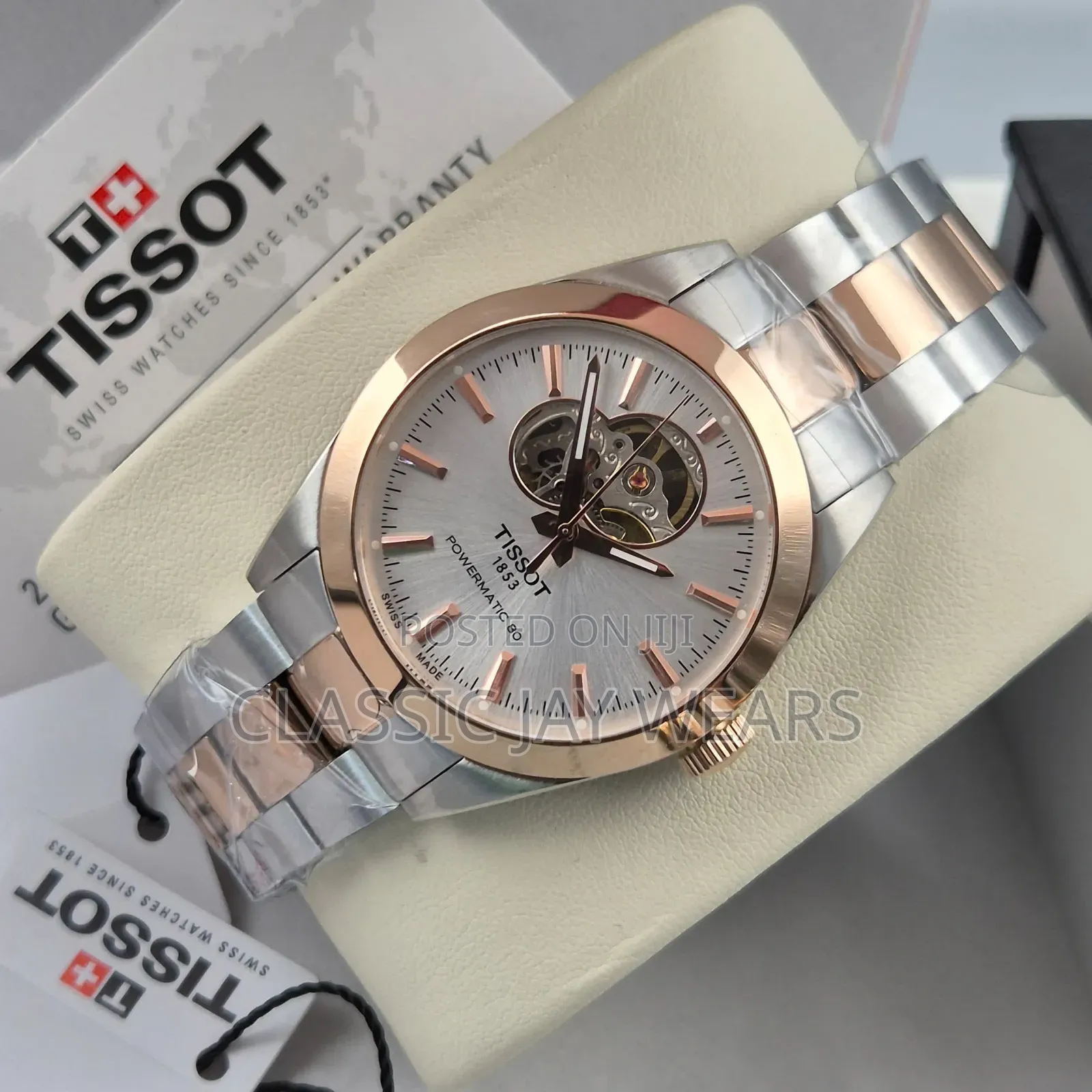 Automatic Tissot Chain Transparent Watch