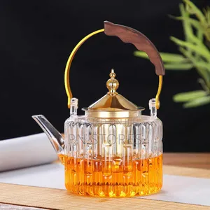 Portable Borosilicate Kettle. Heat Resistant