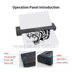 Mobile Wireless Inkless M80f Bluetooth A4 Thermal Printer