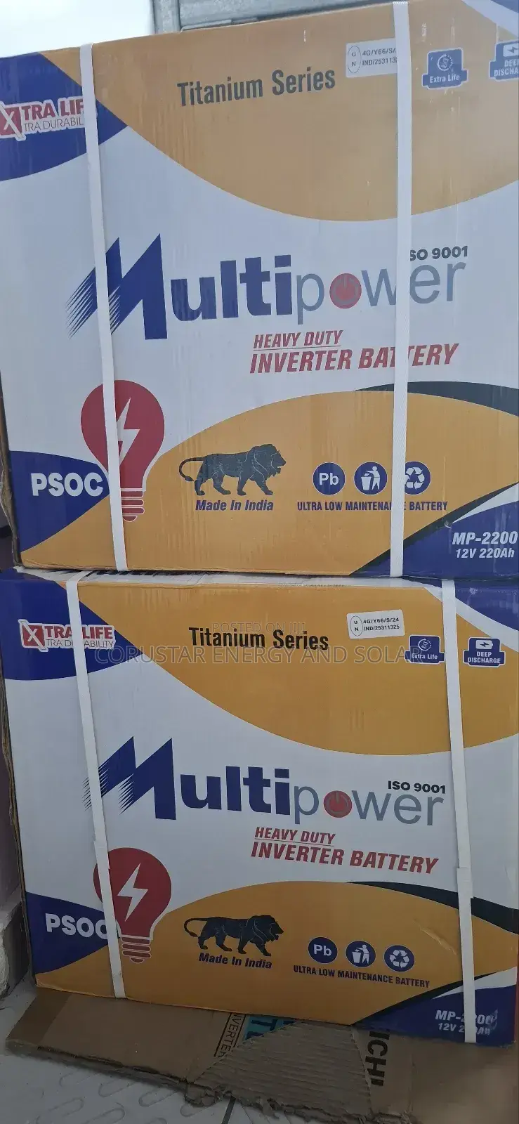 Heavy Duty Inverter Battery - Multipower*