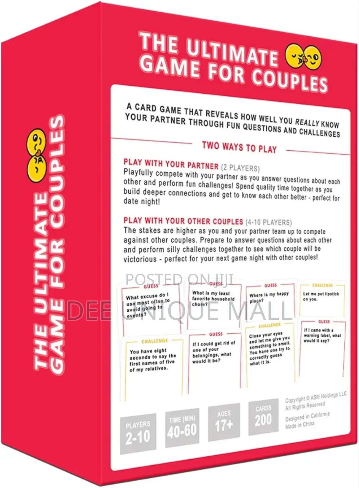 Card Game for Couples
