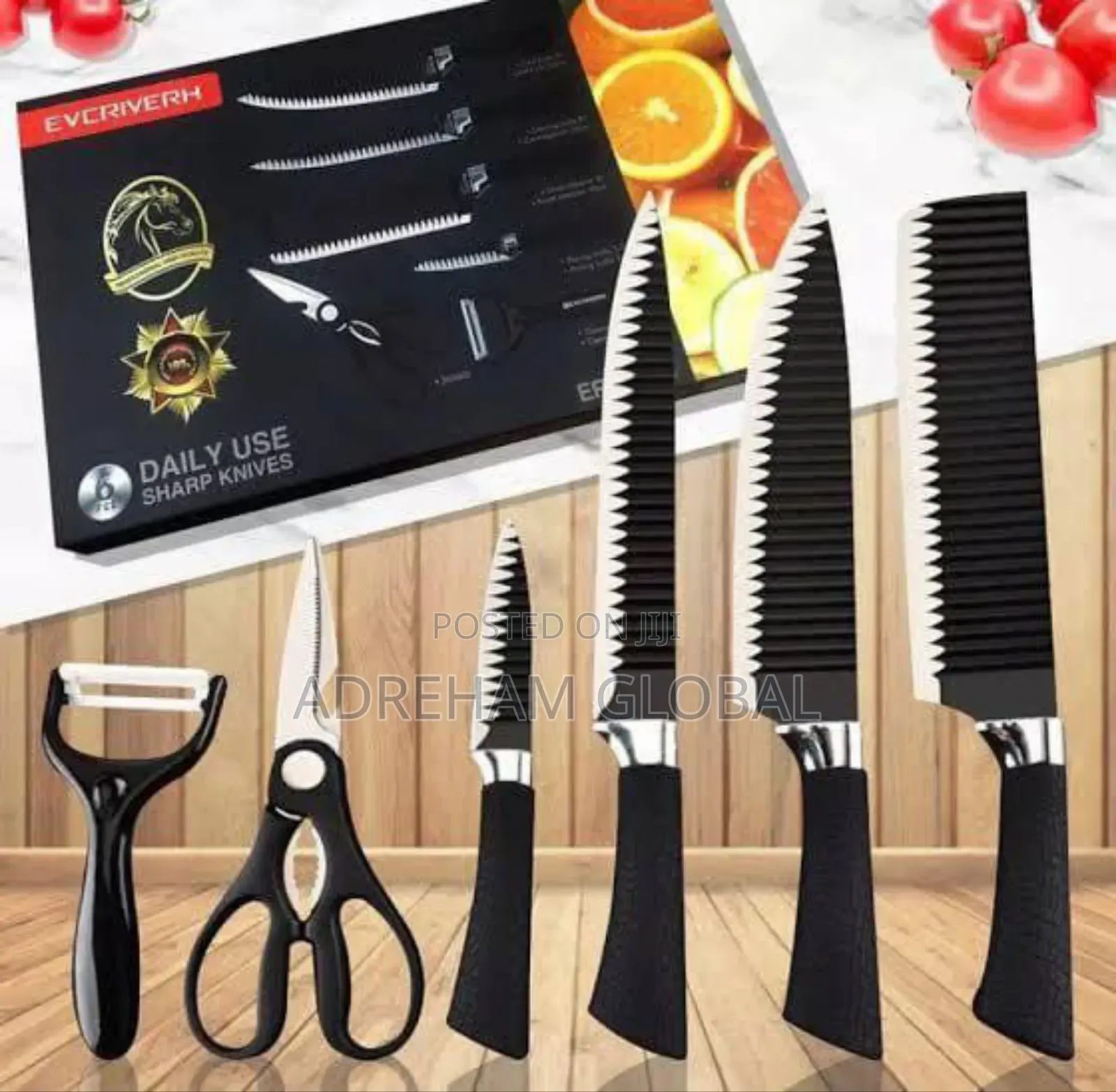BIG PACK 6 PCS Kitchen Sharp Knives