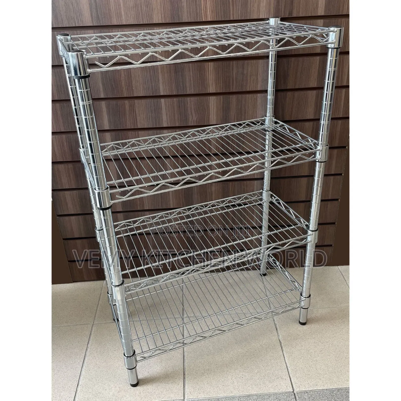3ft Wire/Chrome Rack