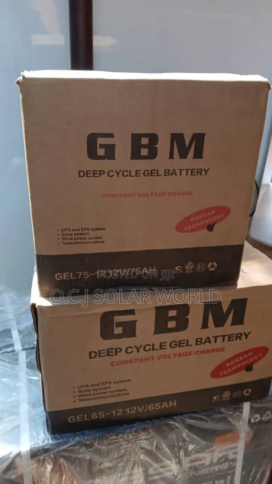 GBM Solar Battery 75ah