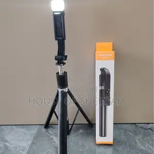 Mobile Phone Selfie Stick Bluetooth Tripod 1.7m With Light