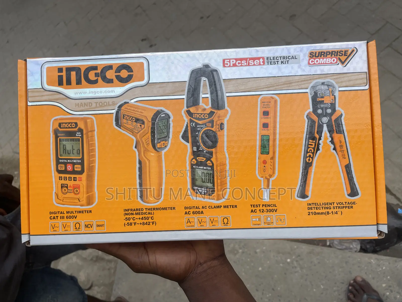 5pcs INGCO Eletrical Kit Set