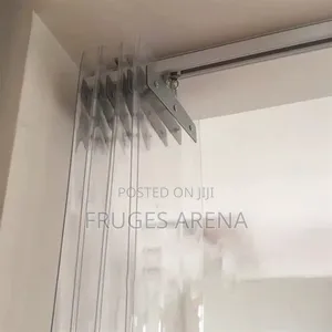 2mm PVC Curtains + 2pcs Stainless Steel Sliding Rail Bolts