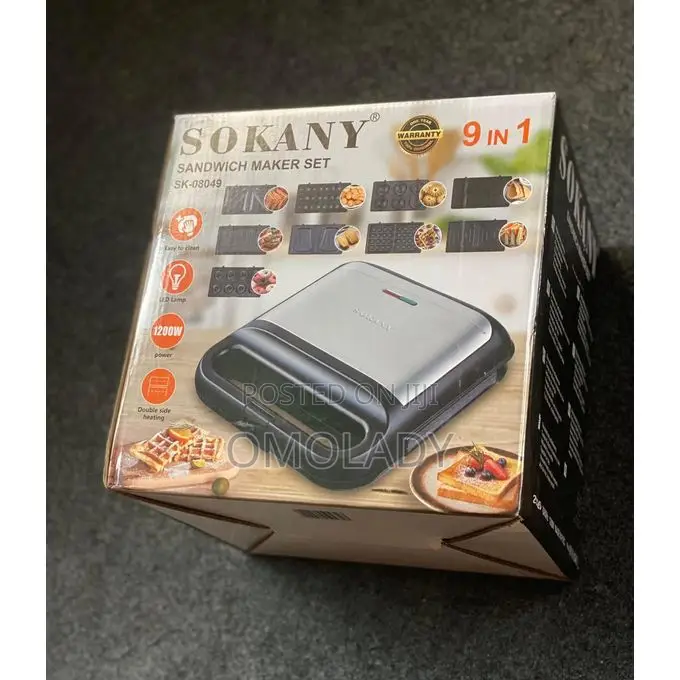 Sokany 9in1 Portable Sandwich Maker Set