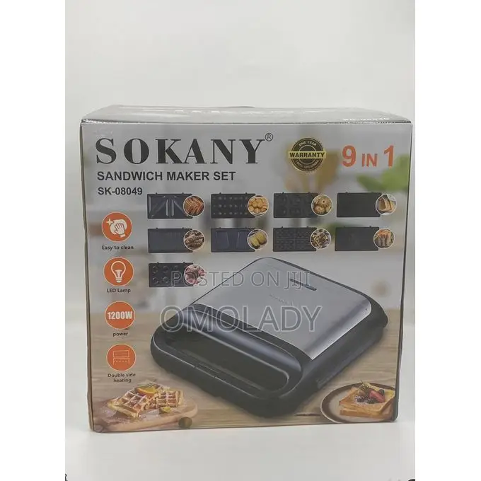 Sokany 9in1 Portable Sandwich Maker Set