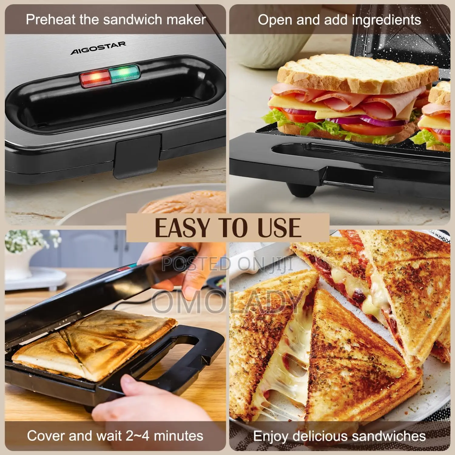 Sokany 9in1 Portable Sandwich Maker Set