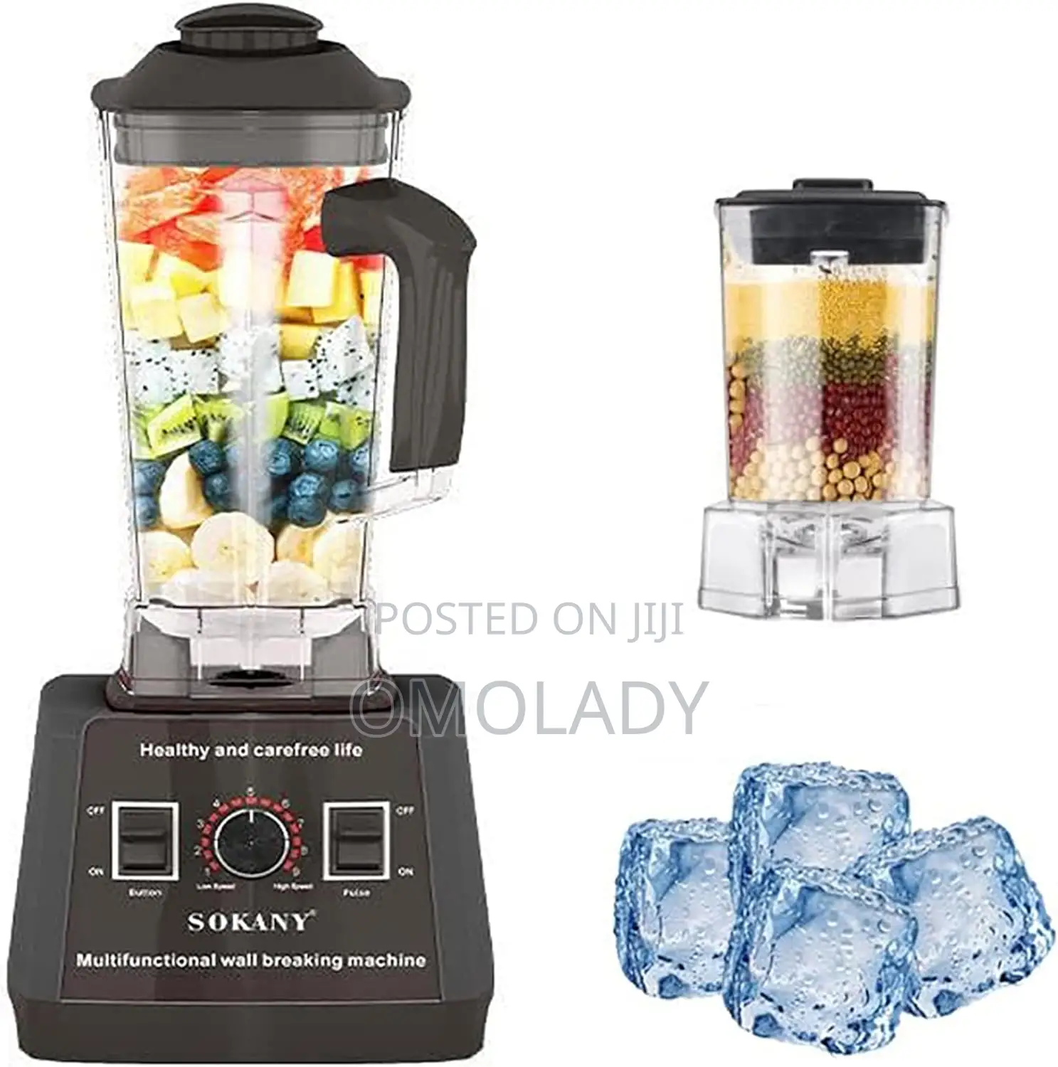 Double Cup 2.5 Liters Sokany Blender - 5000w