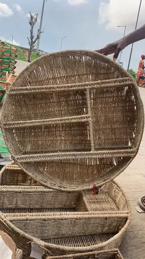 Woven Raffia Wall Decor
