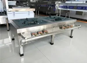 2 Phase Gas Pressure Stock Pot Cooker / 2burners For Big Pot