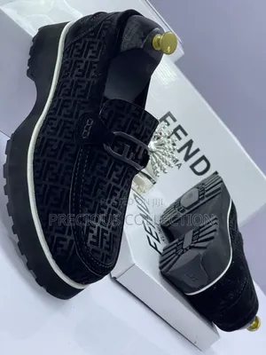 Classic Fendi Double Sole Suede Shoe