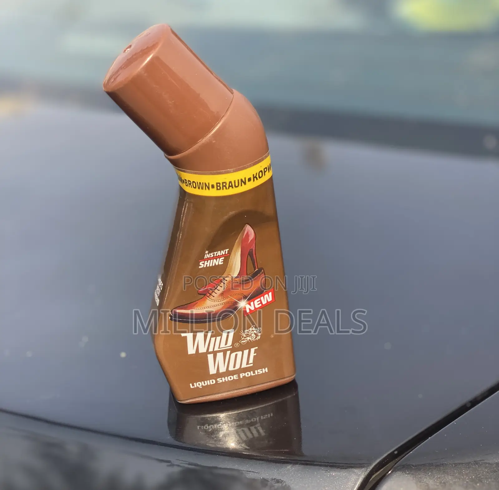 Instant Shoes Liquid Polish Brown