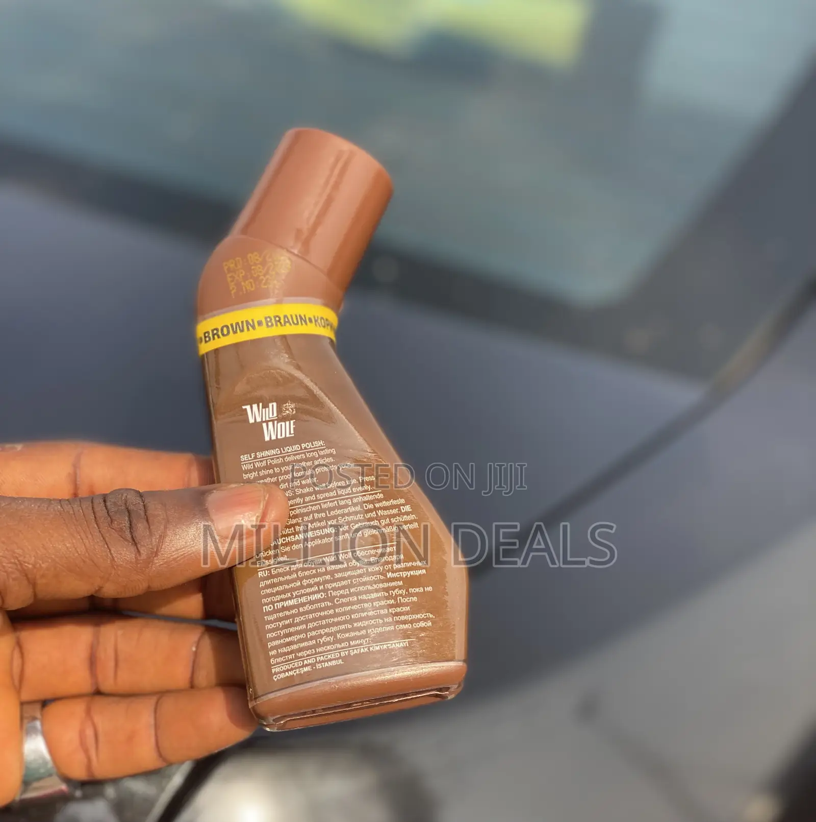 Instant Shoes Liquid Polish Brown