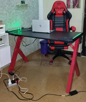 Laptop/Gaming Desk, With Electric Rgb Light.
