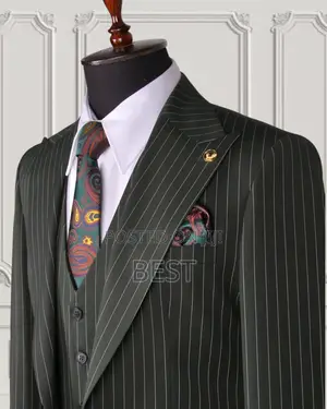 Luxurious Turkish 3pis Quality Strip Suit for Men