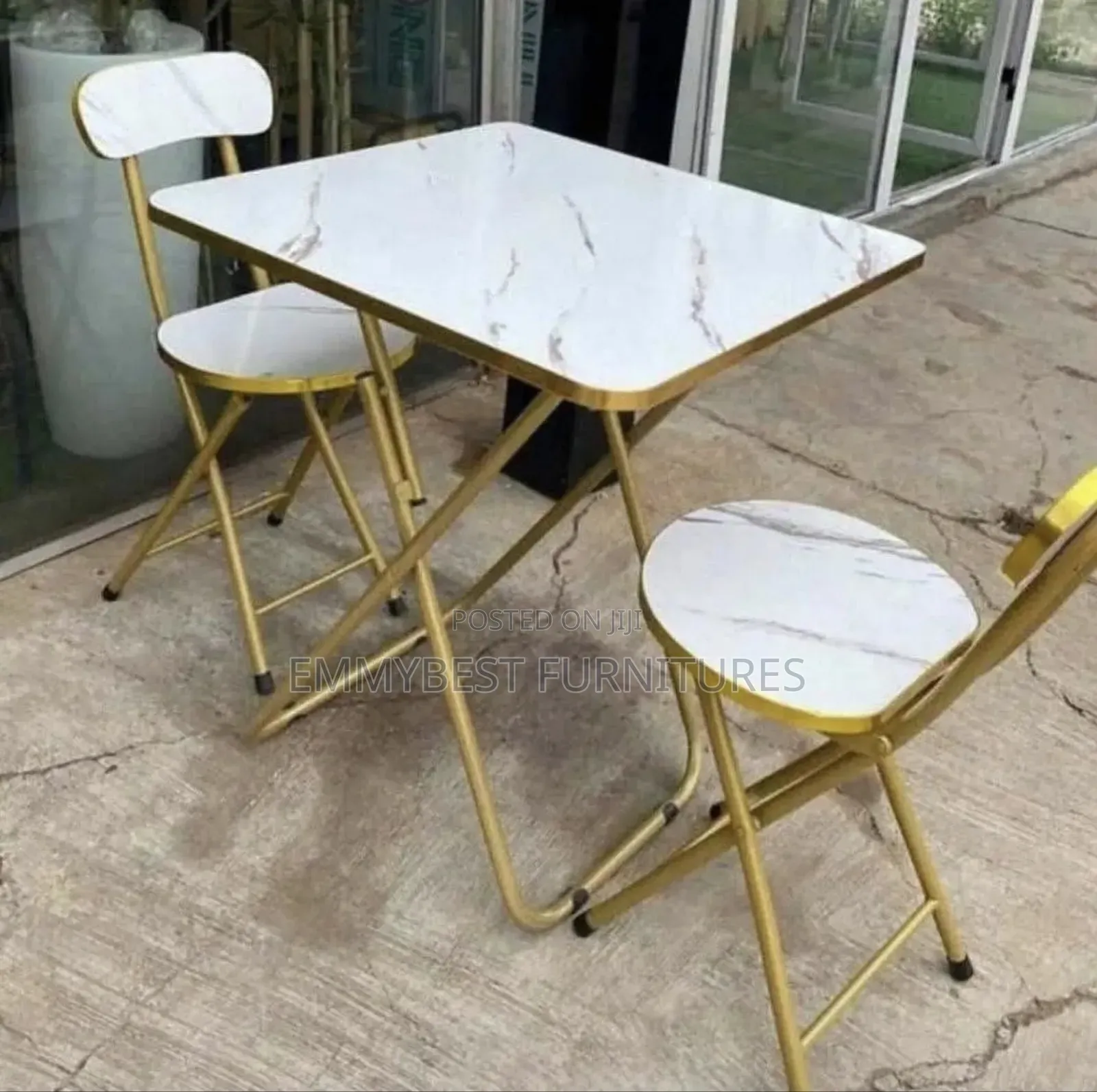 Folding Table and Chairs.