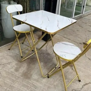 Folding Table and Chairs.