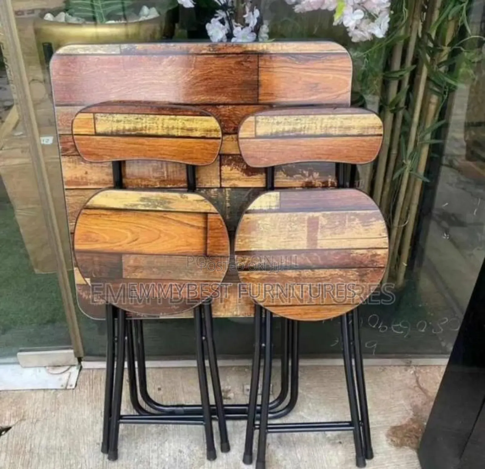 Folding Table and Chairs.