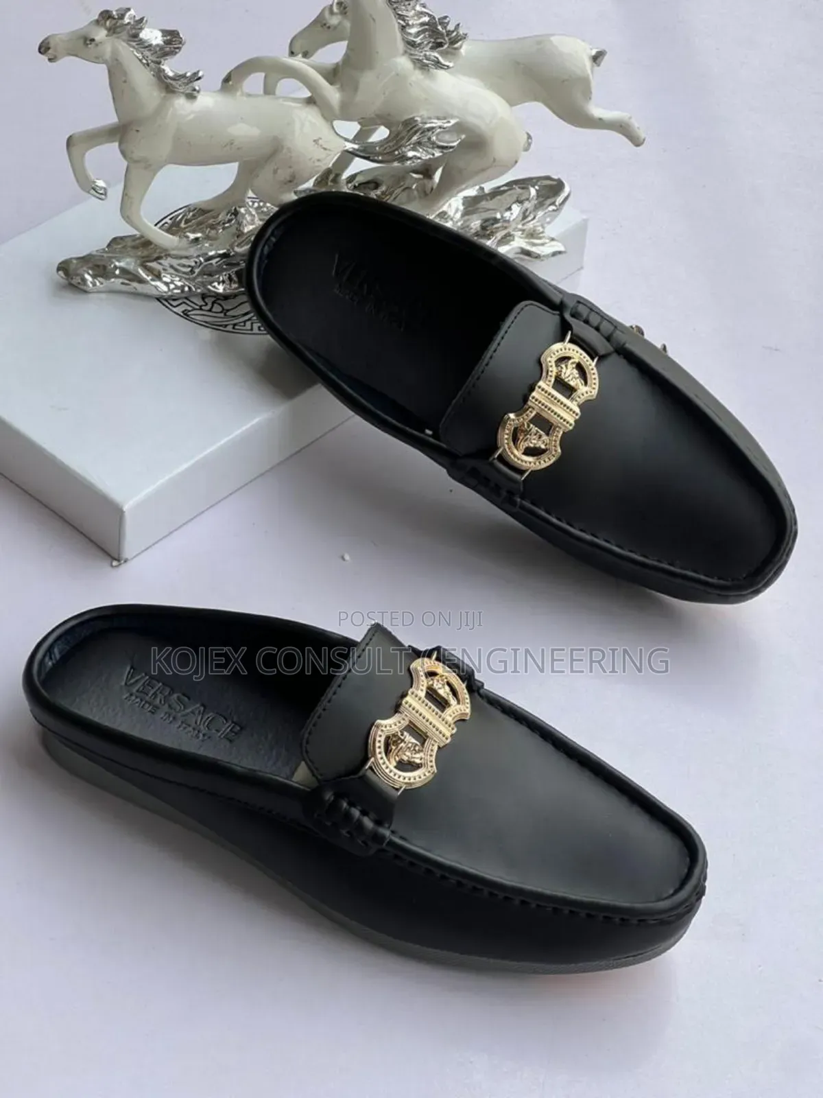 Versace Clarks Leather Half Shoe