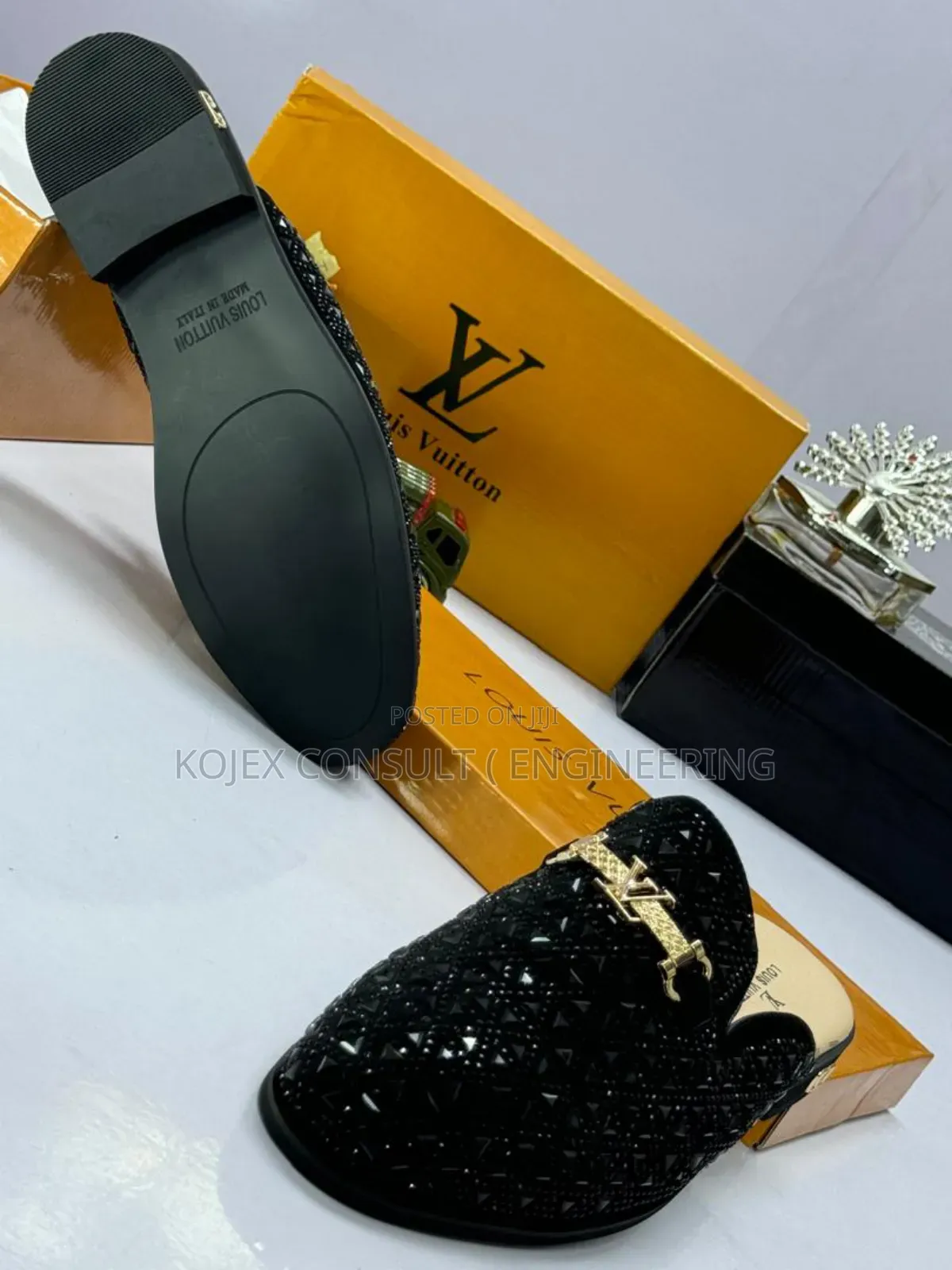 Louis Vuitton Stoned Half Leather Shoes