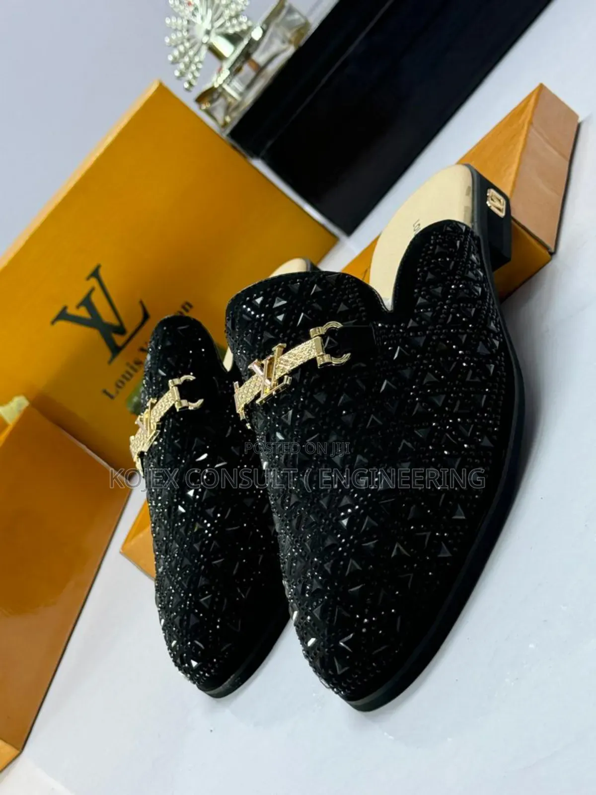 Louis Vuitton Stoned Half Leather Shoes