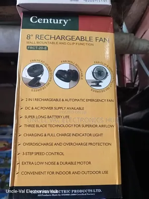 Century 8" Rechargeable Fan