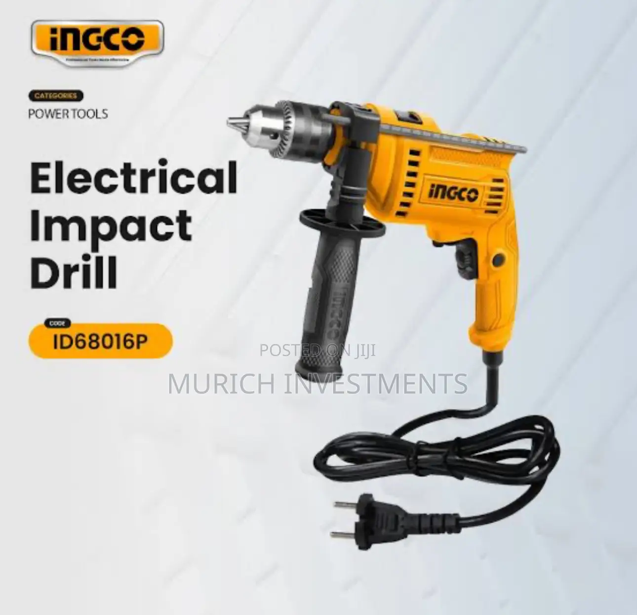 Ingco 680W Electric Impact Drill With Hammer Function