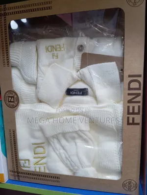 White Fendi Baby Outfit