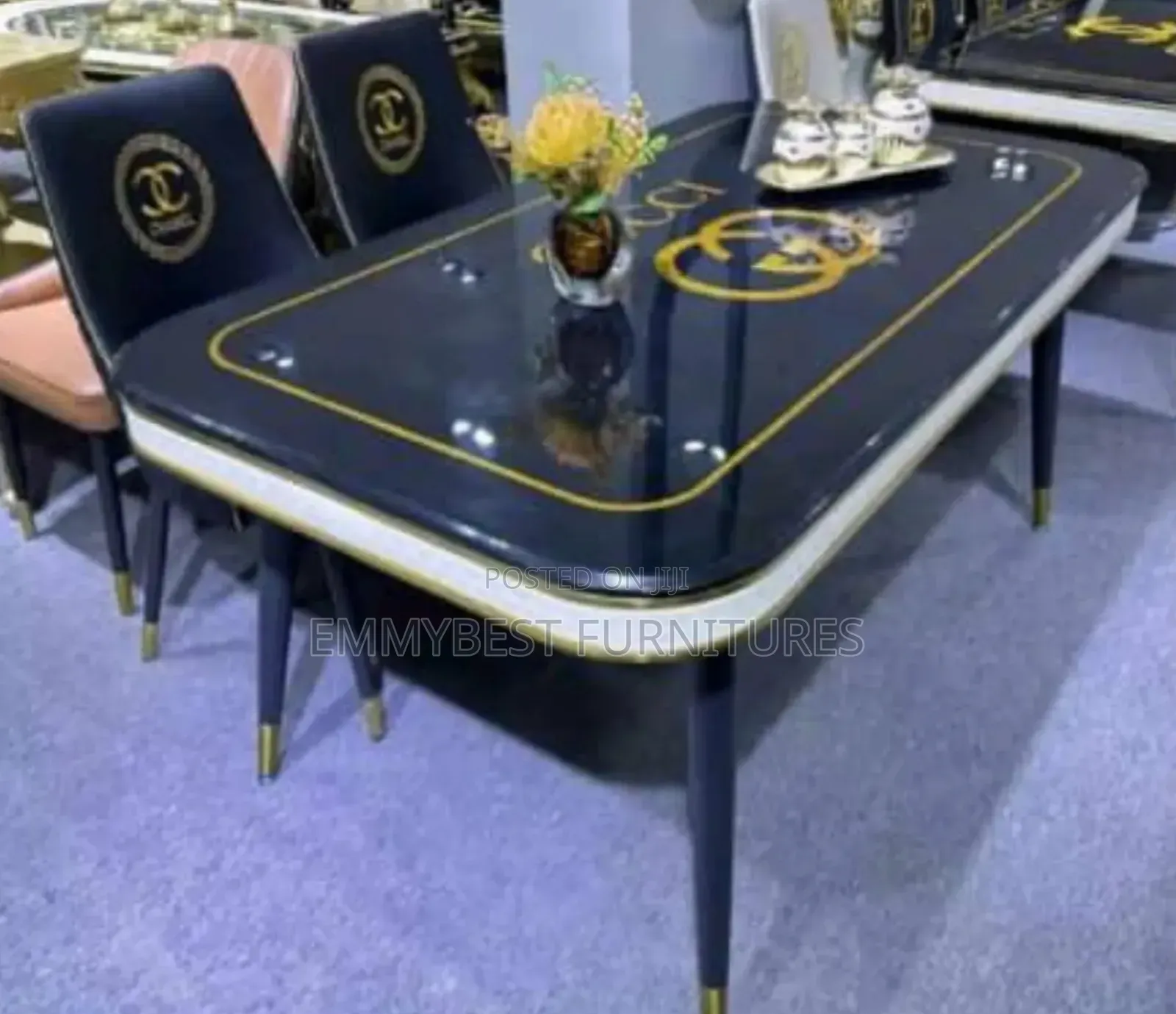 New Design Marble Top Dinning Set 6 Seaters.