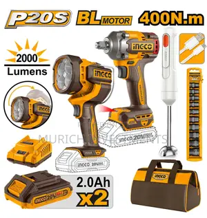 Ingco 3 in 1 Combo Work Lamp,Wrench and Sockets