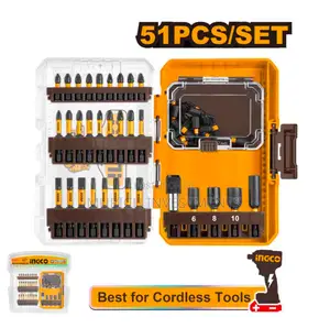 Ingco 51 PCS Impact Screwdriver Bits Set