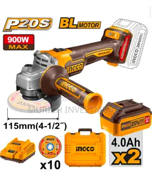 Ingco Cordless Angle Grinder 20V