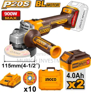 Ingco Cordless Angle Grinder 20V