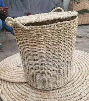 Raffia Laundry Basket