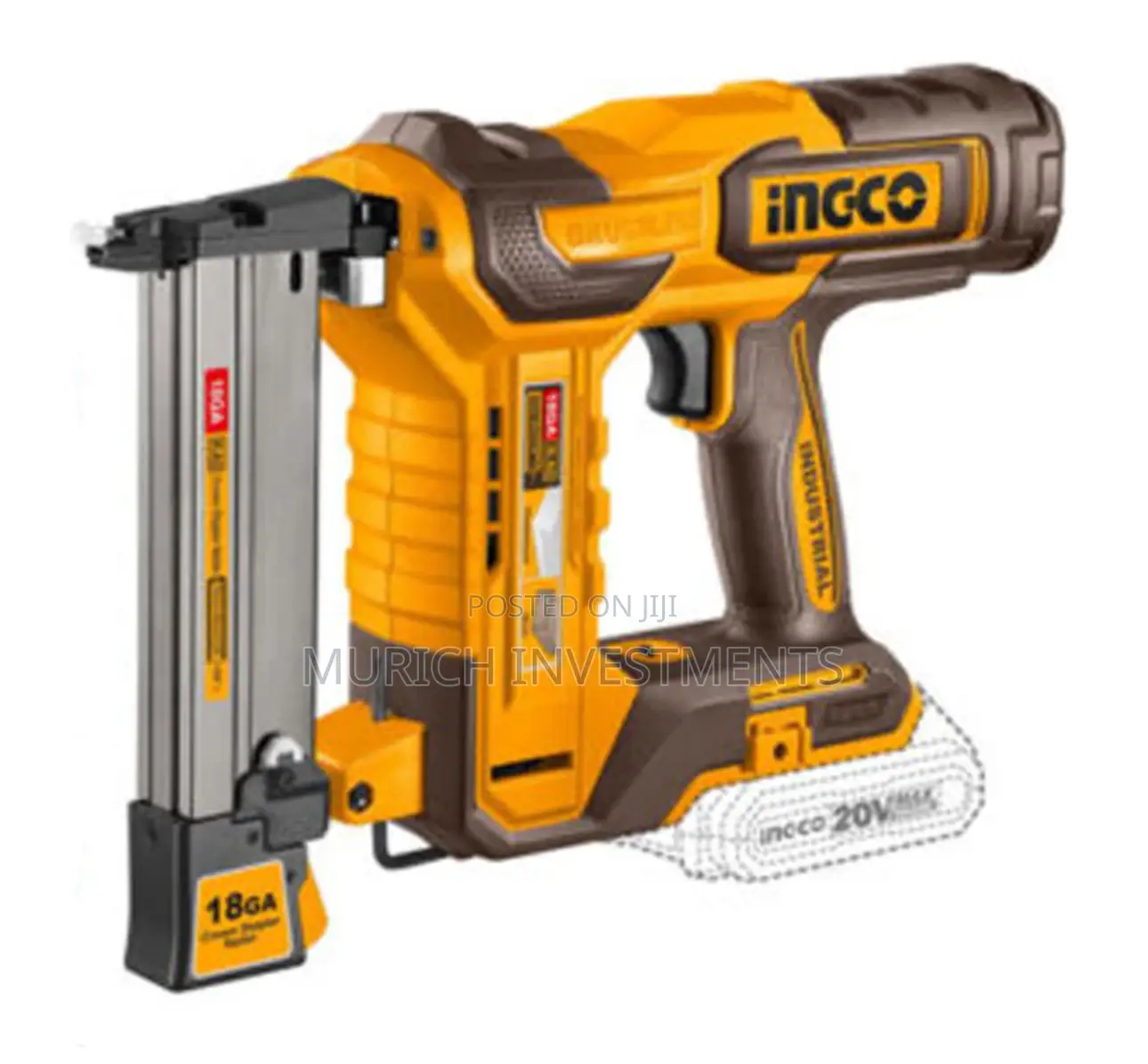 Lithium-Ion Crown Stapler Nailer (20V) – Ingco