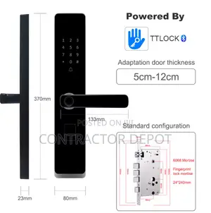 Card Biometric Fingerprint Smart Door Lock Tuya and Tt Lock