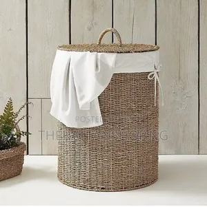 Raffia Laundry Basket