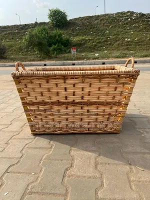 Rectangular Shaped Wheeled Laundry Basket