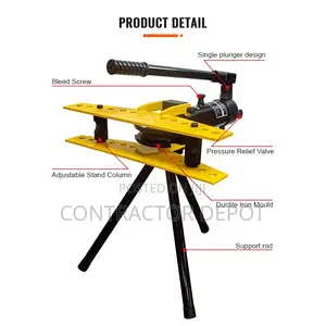 1-4 Inch Steel Pipes Bender Manual Hydraulic Bending Machine