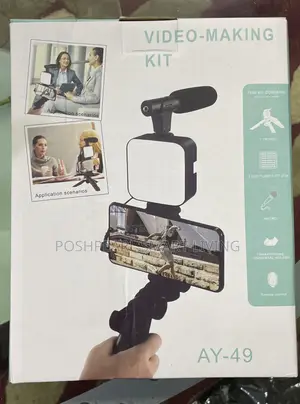 Photo - Ay-49 Tripod Handsfree Vlog Smartphone Video With Microphone