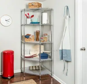 Chrome Rack (Stainless Steel) 2ft Corner Wire Shelving Unit