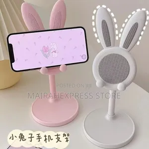 Foldable Rabbit Head Phone Holder Stand